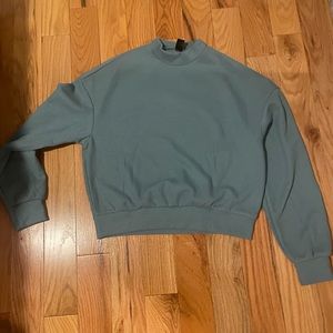 Shein mock neck thermal sweatshirt